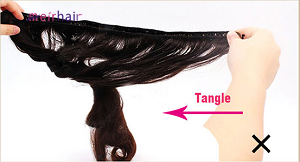 Why my hair tangle? The Correct Way To Open The Hair Weft